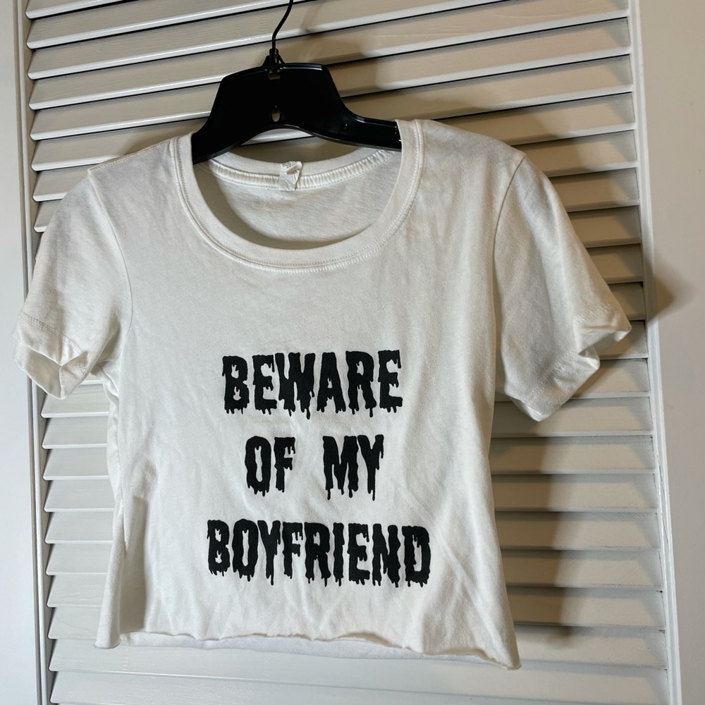 HUBS AND HERS BEWARE OF MY BF SHIRT